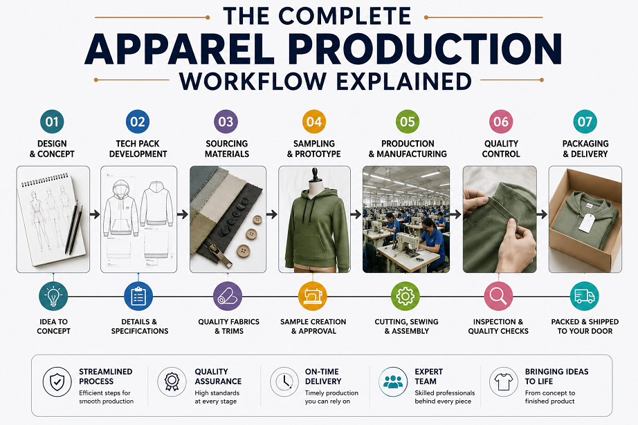 The Complete Apparel Production Workflow Explained