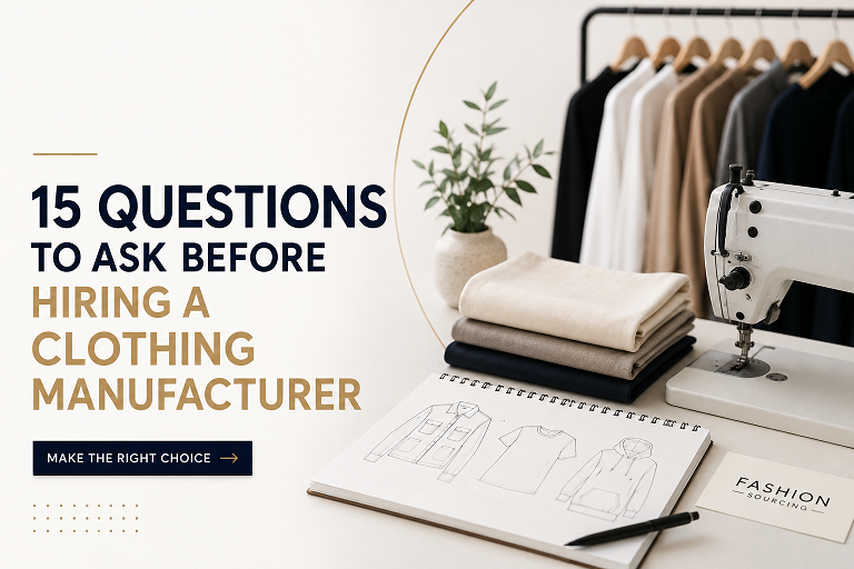 15 Questions to Ask Before Hiring a Clothing Manufacturer