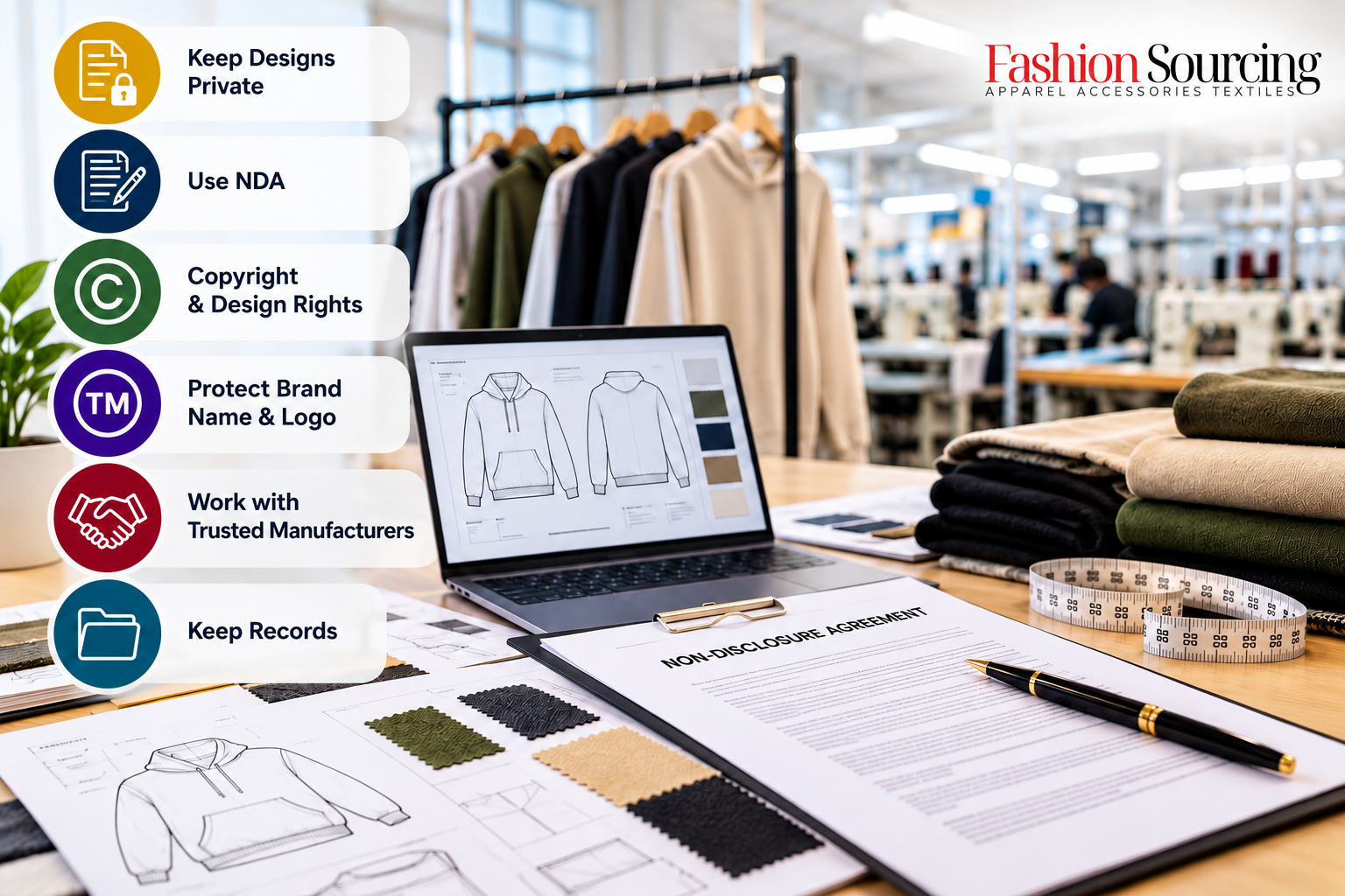 How to Protect Your Clothing Designs Before Manufacturing